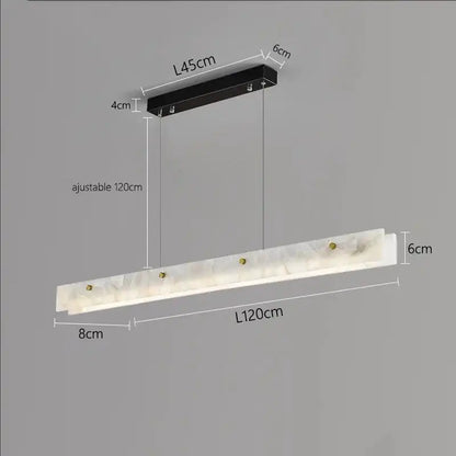Suspension LED en Marbre Naturel