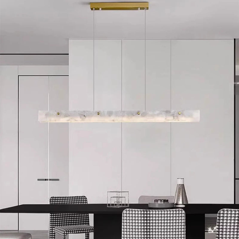 Suspension LED en Marbre Naturel salle à manger design