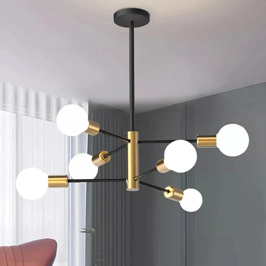 Suspension Moderne Sputnik Noir