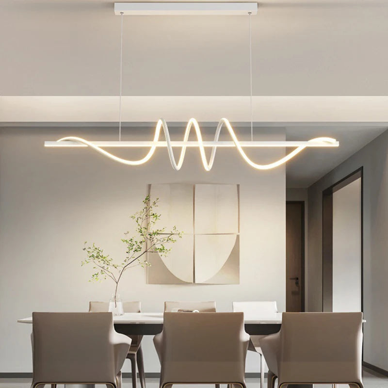 Suspension blanc salle à manger décoration