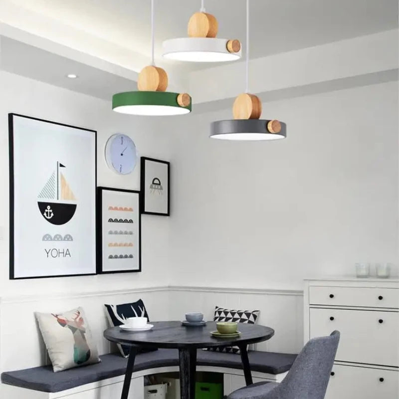 Suspension led 3 couleurs cuisine moderne