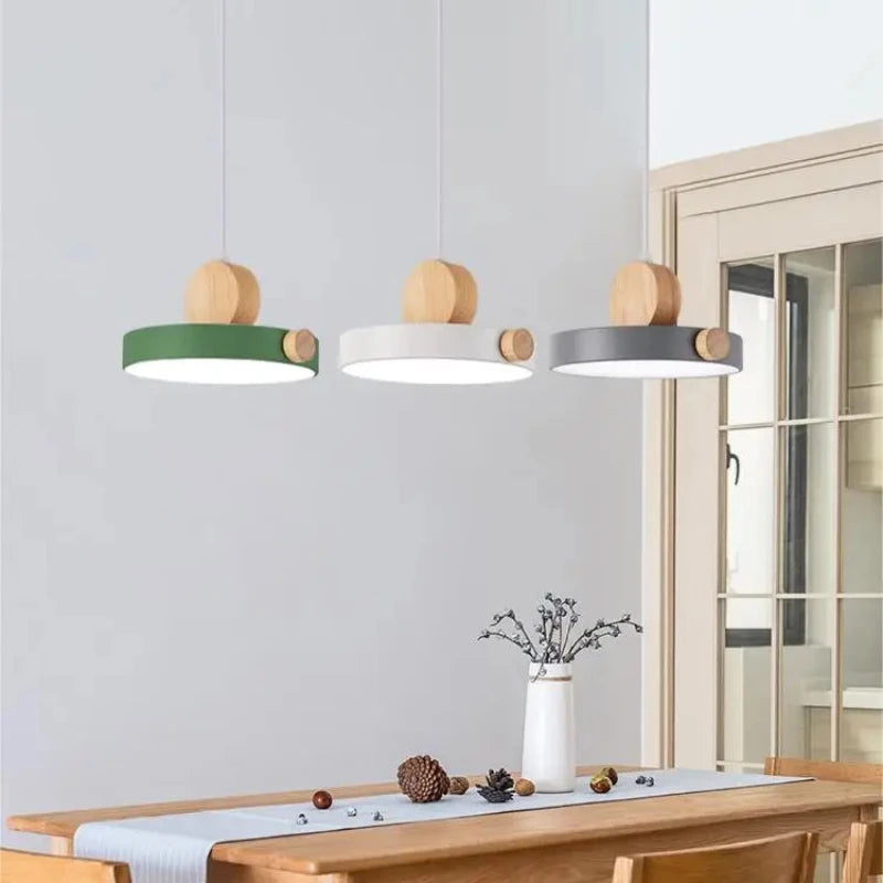 Suspension led 3 couleurs salle à manger moderne