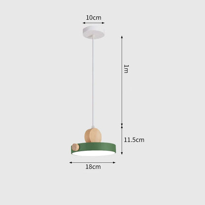 Suspension moderne Led vert variant