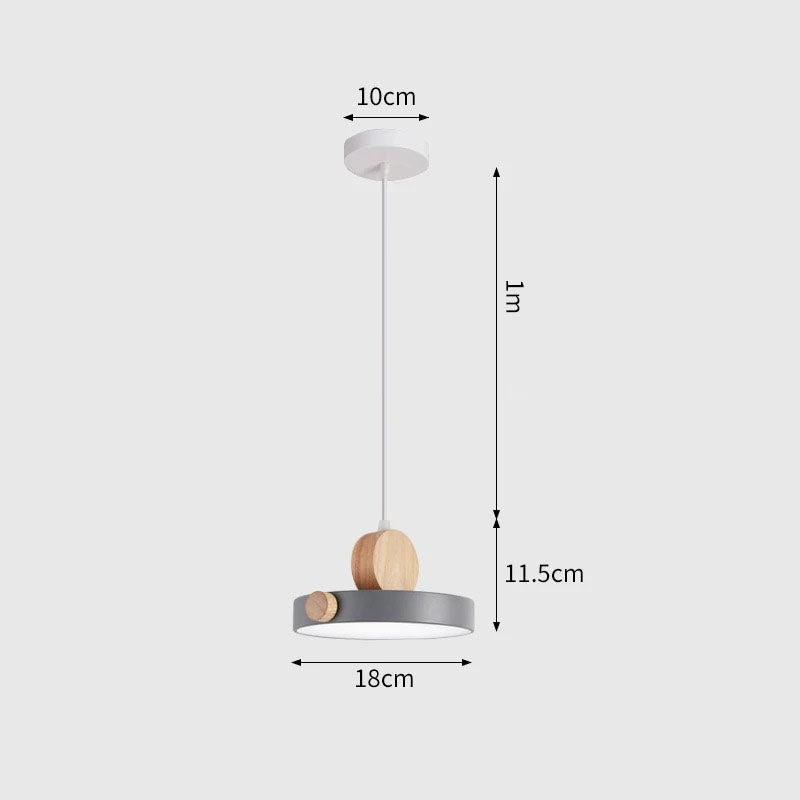 Suspension moderne led gris variant