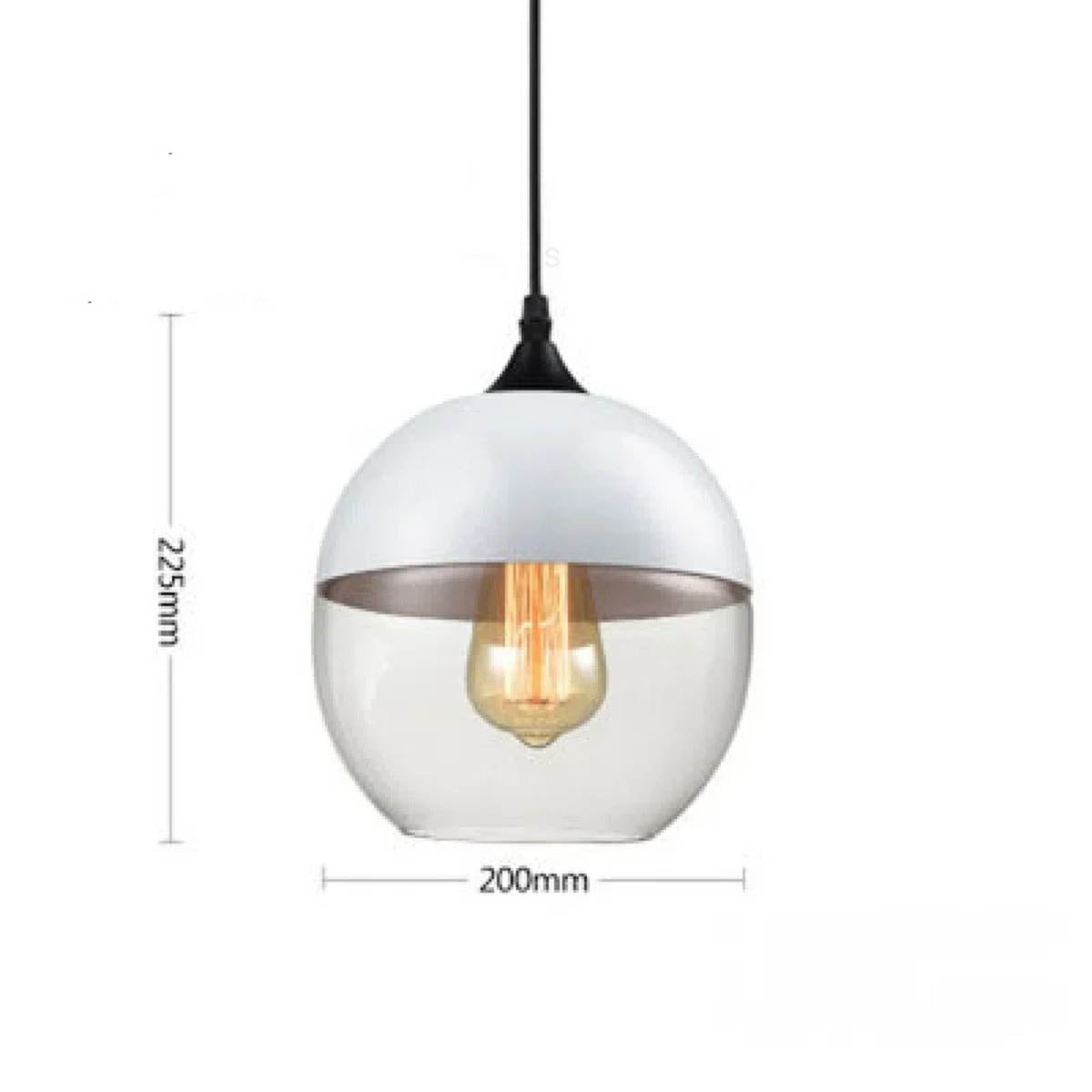 White Hanging LED Lamp with Modern and Creative Nordic Design