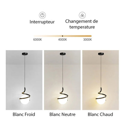 Suspension d'appoint boule LED 