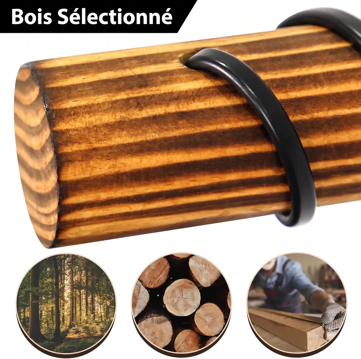 Lampadaire Industriel Bois et Métal : L'Authenticité Vintage au Cœur de la Chambre