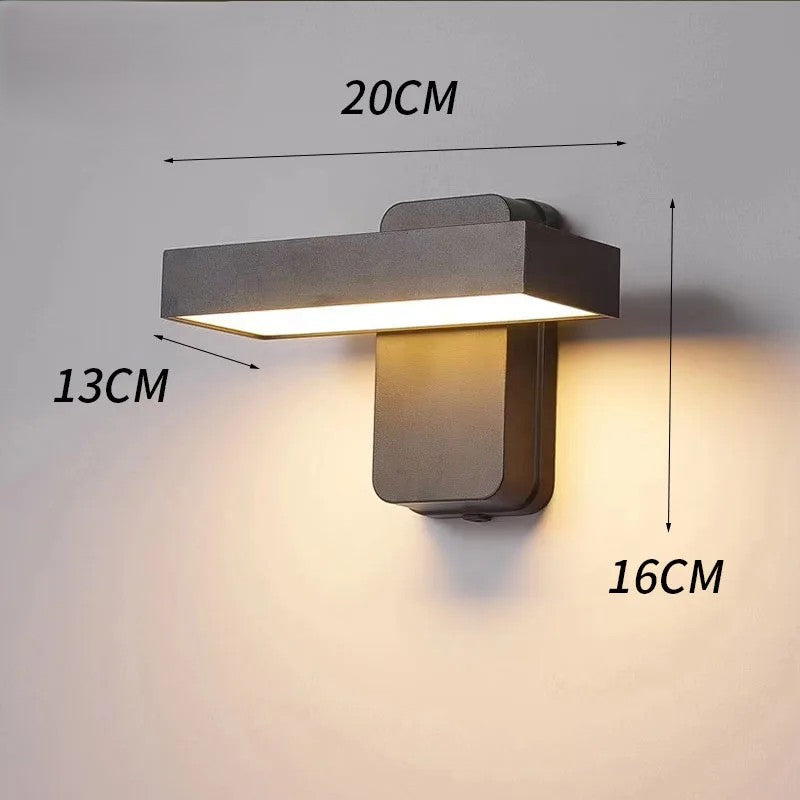 Applique murale LED extérieure 20 cm sans capteur design moderne