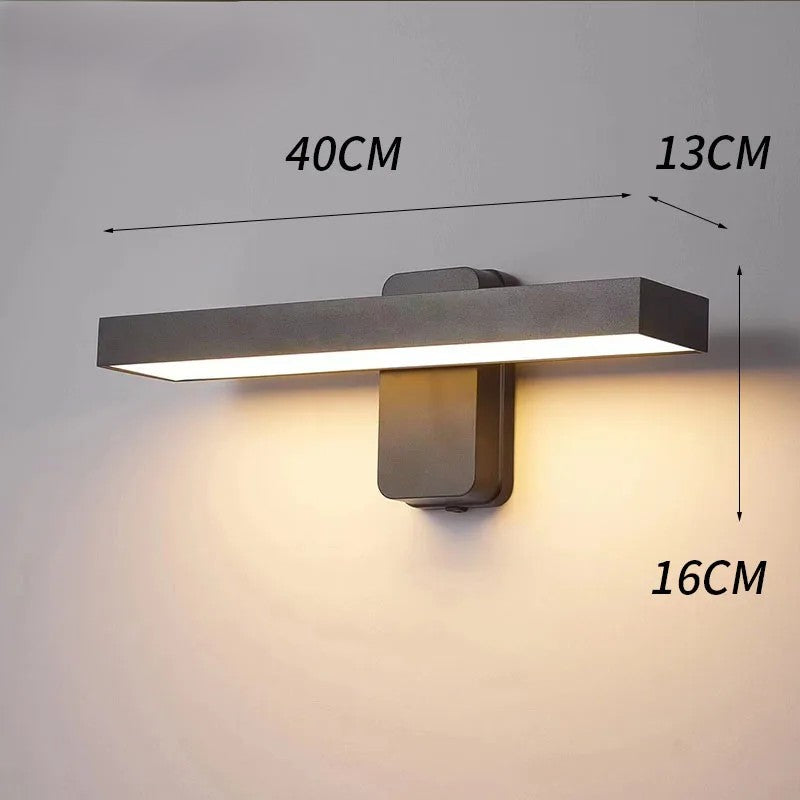 Applique murale LED extérieure 40 cm sans capteur design minimaliste