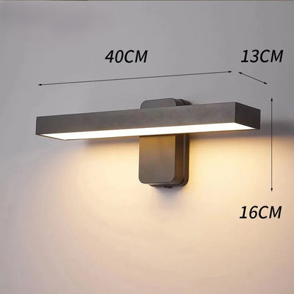 Applique murale LED extérieure 40 cm sans capteur design minimaliste