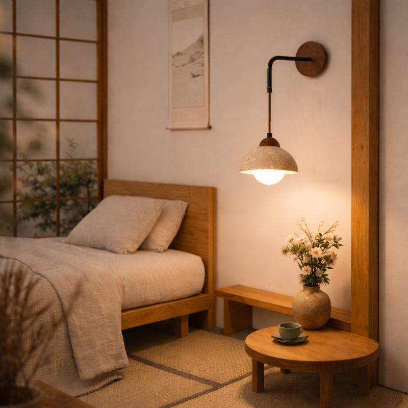 Décoration chambre avec applique pierre naturelle by Luppa