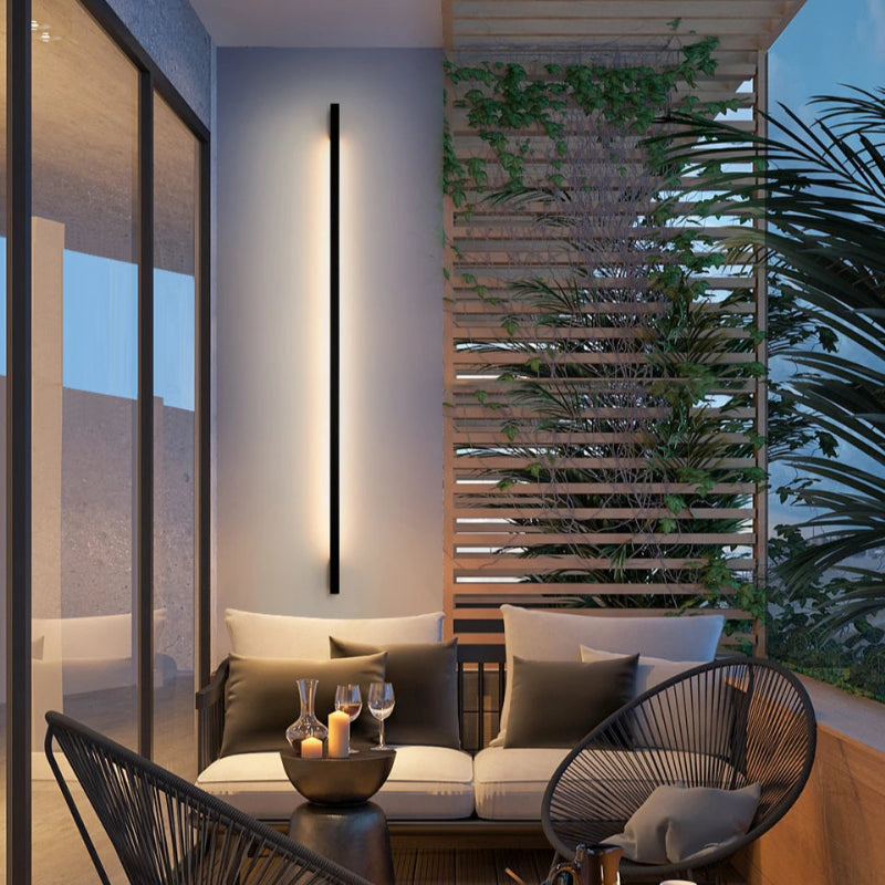 Éclairage Mural Extérieur Minimaliste jardin deux luminaires