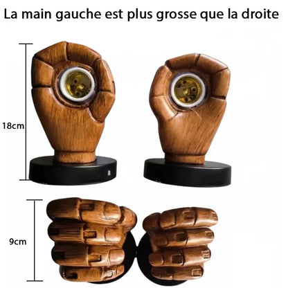Lampe Murale Poing Rétro 