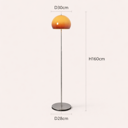 Lampadaire sur Pied en Verre Murano Style - Ambiance 70s & Lounge