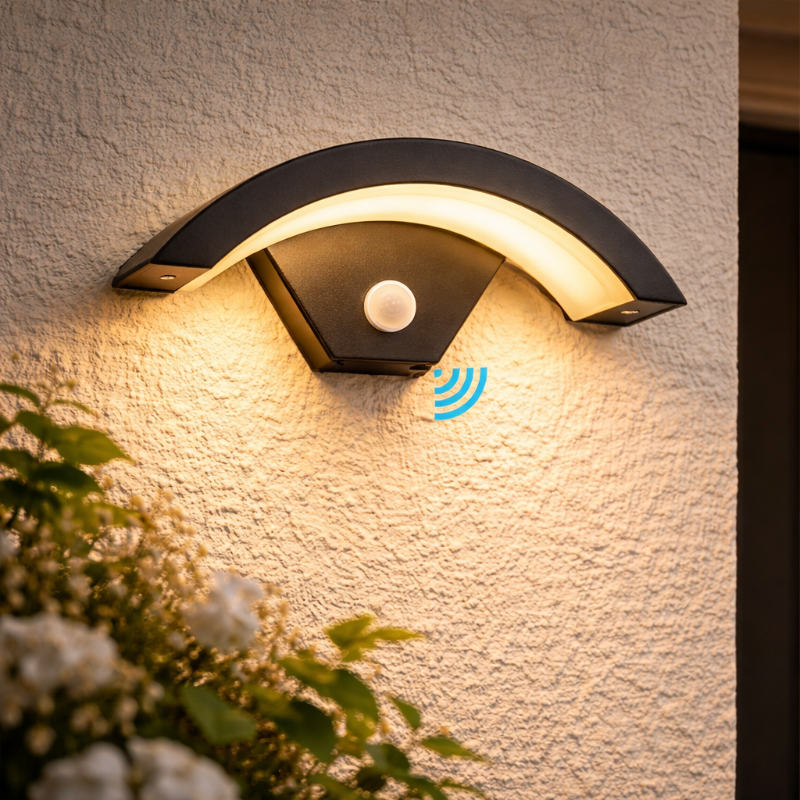 ne applique murale d'extérieur Orbit avec un détecteur de mouvement