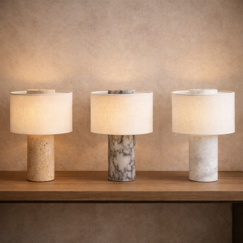 Variantes lampes de pierre naturelle by Luppa