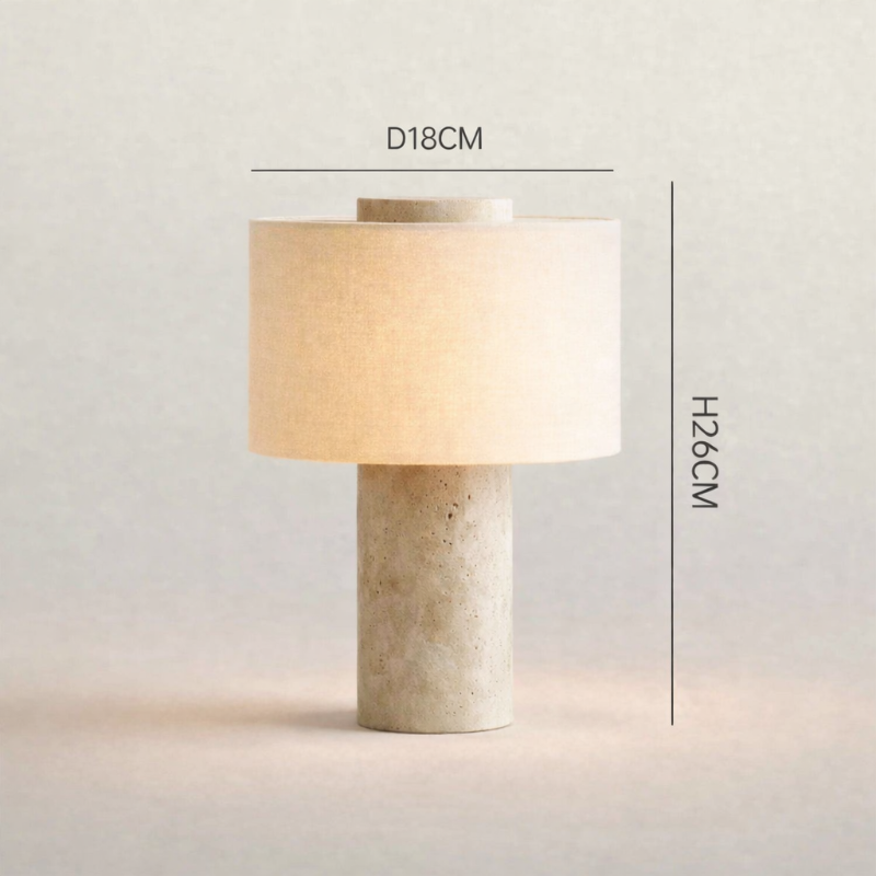 Dimensions de lampe en pierre naturelle 18x26