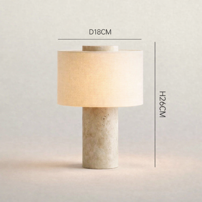 Dimensions de lampe en pierre naturelle 18x26