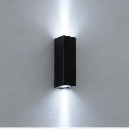 Applique LED noire 12W lumière blanc froid avec faisceau haut et bas