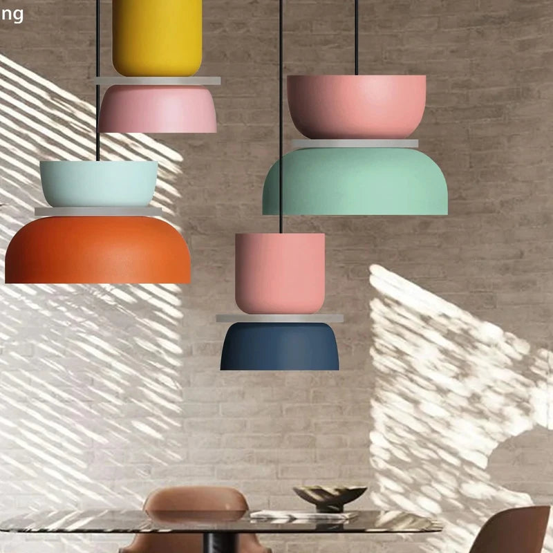 Suspensions scandinaves bicolores Luppa en situation – ambiance-01