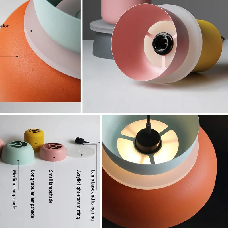 Suspensions scandinaves bicolores Luppa en situation – ambiance-05