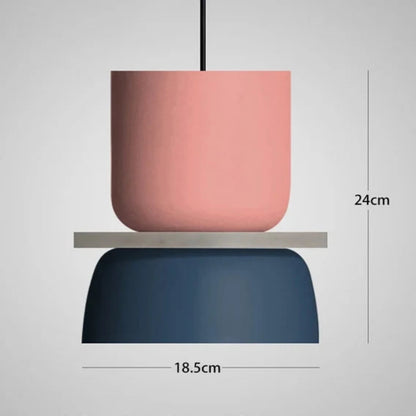 Suspensions scandinaves bicolores Luppa en situation – ambiance-06