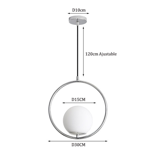 Round Designer Pendant Light