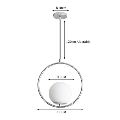 Lámpara colgante redonda de diseño