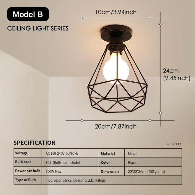 Industrial Ceiling Light