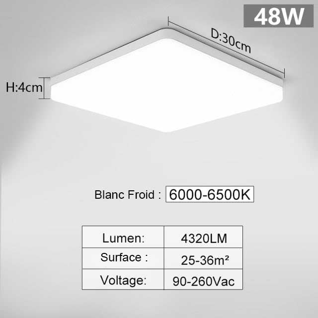 plafonnier salon led