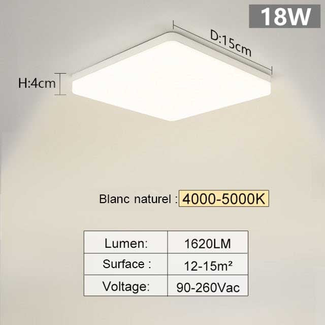 plafonnier salon led