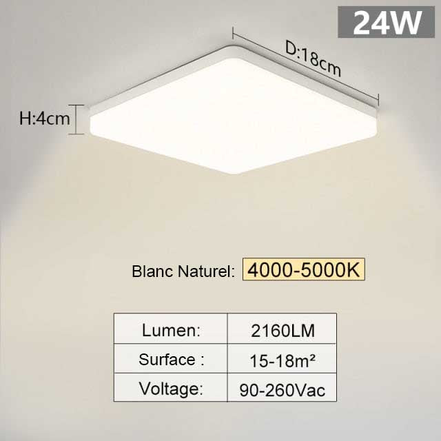 plafonnier salon led