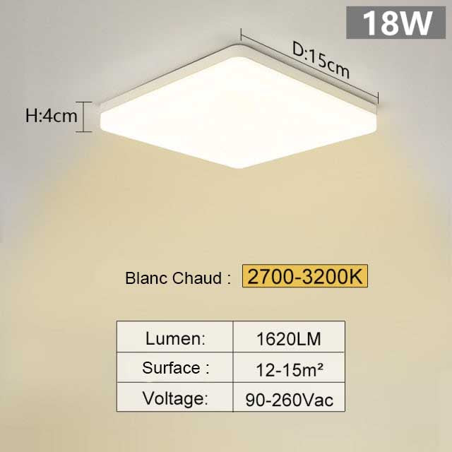 plafonnier salon led