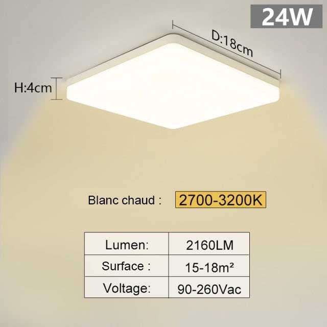 plafonnier salon led