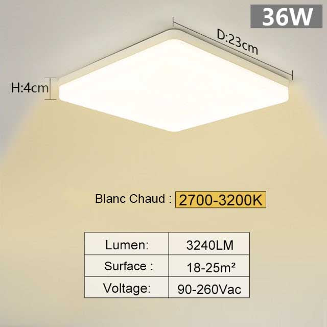 plafonnier salon led