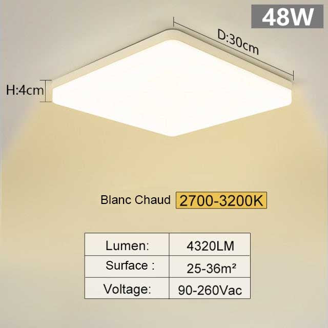 plafonnier salon led